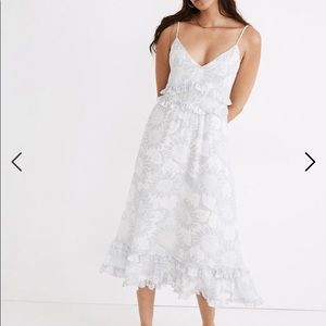 Madewell Ruffle Cami Midi Dress Size 6P